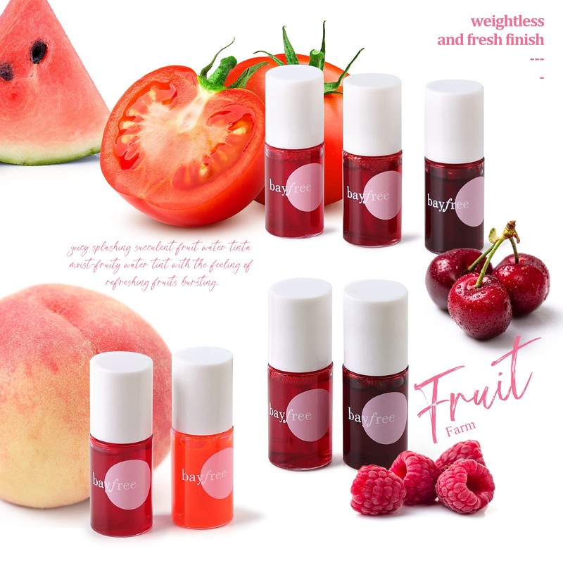 bayfree Lip Tint Stain Set, Lip Stain Long Lasting Waterproof,