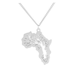 CrownOfRibbons Africa Necklace for Women, African Jewellery with the Tree of Life, in a Gift Bag