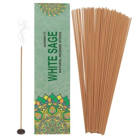 White Sage Inense Sticks | Long Lasting Aroma for Positivity | Aromatherapy for Stress Relief - Pack of 252 Stick