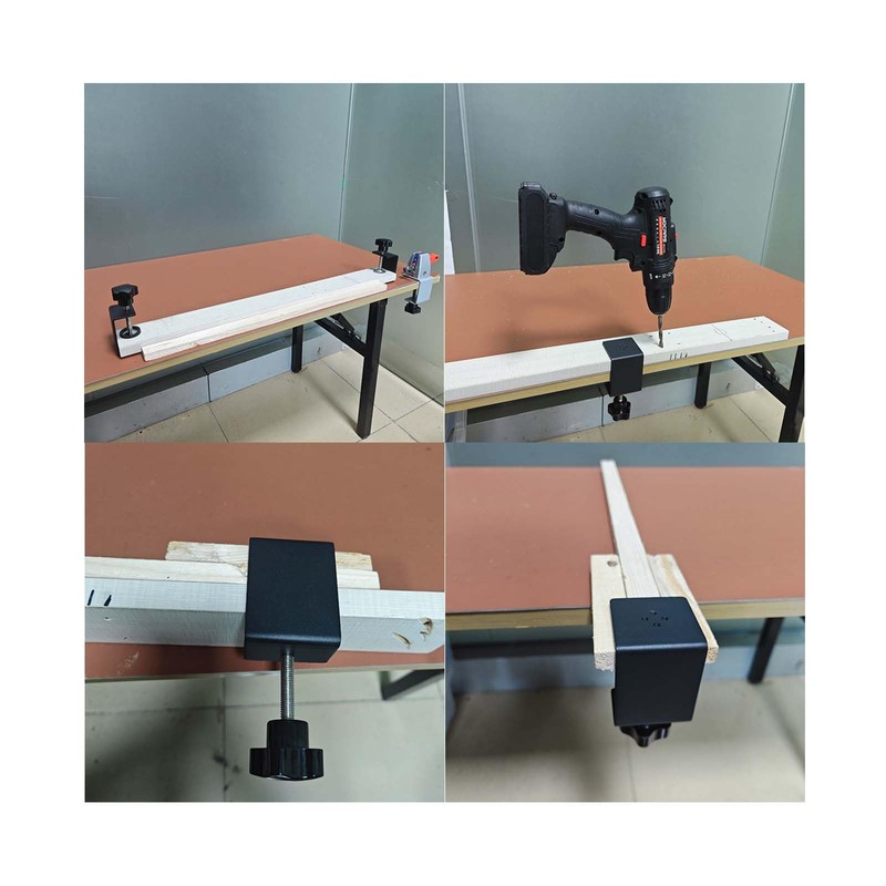 JSFURN Heavy Duty Metal C-Clamps for Woodworking, Table Saw Fence