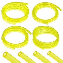 TIESOME Pack of 4 Petrol Hose 1 m, Hose Set 2 x 3.5 mm/2.5 x 5 mm/3 x 5 mm/3 x 6 mm Fuel Hose PVC Hoses Replacement Flexible Fuel Hose for Chainsaws Blower Pressure Washer