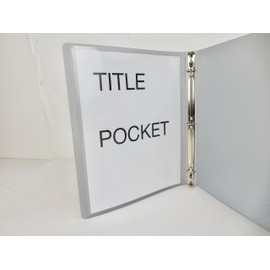 1/2" - 0.5 - Title Page Gray 3 Ring Binder *85 Pages/Sheets* (4 Pack)