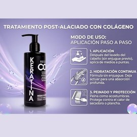 Amaia’ Keratina Post -Alaciado con Keratina y Colágeno | Leave-In Sin Enjuague, Control de Frizz, Hidratación y Brillo | Uso Diario para Cabello Seco 