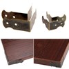 Dophee 20Pcs Antique Brass Jewelry Wood Box Case Chest Corner