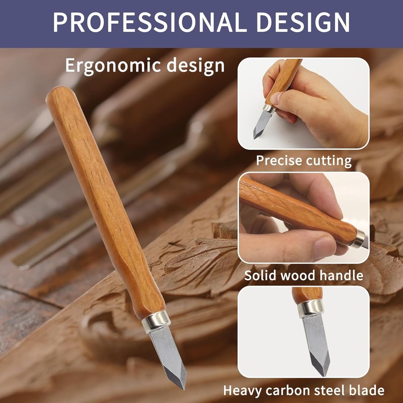 NIIIYTYB 4Pack Woodworking Marking Knife with High Carbon Steel Blade
