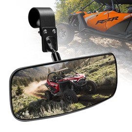 UTV Rear View Mirror, RZR Rearview Mirror for 1.75"-2" Roll Bar Cage Compatible with Polaris RZR 1000 XP Turbo PRO R Kawasaki Mule Honda Pioneer 1000 YXZ 1000 Teryx Can am Maverick X3