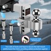 Tlvuvmo Adjustable Trailer Hitch, 6 Inch Drop Hitch Ball Mount
