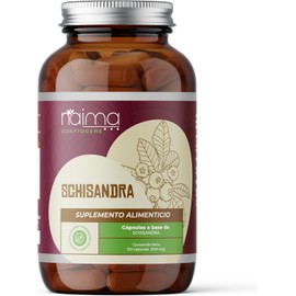 NAIMA Schisandra, 120 Cápsulas | Adaptógeno 100% Natural | Antiaging, Vitalidad Diaria, Energía Natural | Suplemento Vegano con Nutrientes Esenciales | Adaptogens