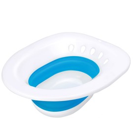 Pochik Pochik Sitz Bath, Sitz Bath for Hemorrhoids, Sitz Bath for Toilet Seat, Postpartum Care, Sits Bath Kit for Women, Collapsible, Drain Holes, Wider Seating Area, Deeper Bowl