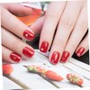 VICASKY 2sets Daisy Flower Wood Pulp Nail Decals DIY Nail