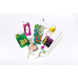 Prevue Hendryx Pet Products 91110 Double Roof Bird Cage Kit, Blue/White, 3/8'