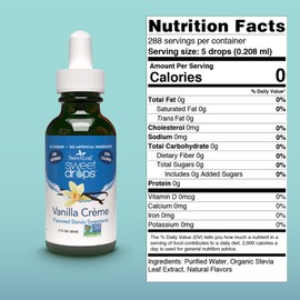 Sweetleaf Liquid Stevia Vanilla Cream 2 Oz (2 Pack)