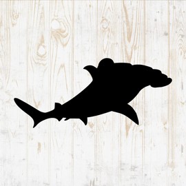 Fish Wall Decals Silhouette - Fish Wall Stickers - Fish Sea Nautical River Ocean Fisherman - Fish Room Decor for Bedroom Kitchen Laptop Water Bottle Car Window Decals DWSV5325