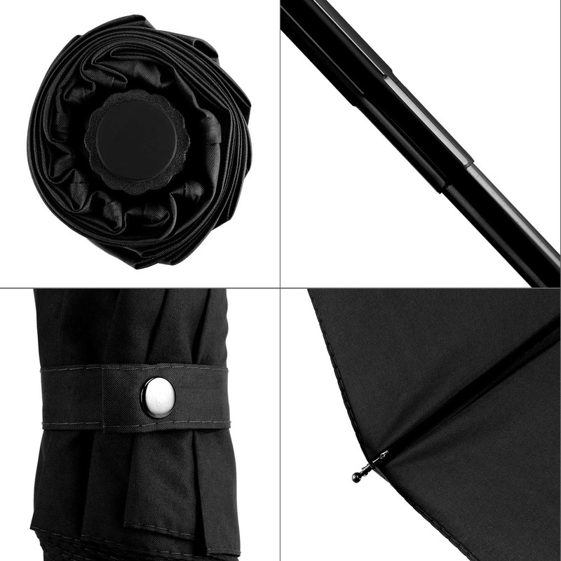 YumSur Compact Travel Umbrella, Folding Umbrellas Windproof Automatic with Auto