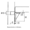 5mm Nylon Shelf Support in Brown - 50 Pack