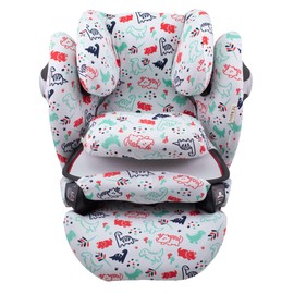 JYOKO Kids Car Seat Cover Compatible with Cybex Pallas M (Dino Party)