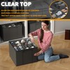 SpaceAid Shoe Organizer for Closet, 2 Pack Foldable Shoe Storage