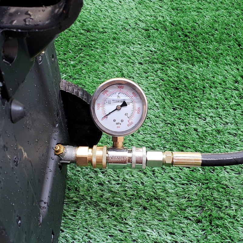 Raincovo Pressure Washer Gauge, 6000 PSI, 3/8 Inch Quick Connect,