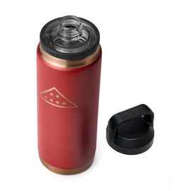 YETI Rambler 26 oz Bottle, Vacuum Insulated, Stainless Steel with Chug Cap, Folds of Honor - Brick