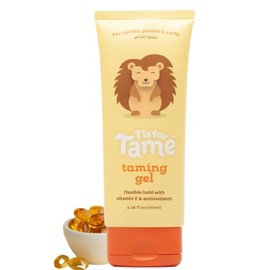 T is for Tame - Hair Taming Gel for Toddlers, Babies, and Kids - Vegan & Natural Hair Gel, Anti-Frizz, Non-Sticky, Styling Gel for Girls & Boys, Vitamin E Infused - 3.38 fl oz