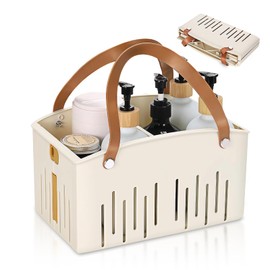 Portable Shower Caddy Basket, Plastic Collapsible Basket for Storage