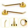XIHIRCD 6pcs Gold Magnetic Hooks, 1.7lb 3 Inch Long Heavy