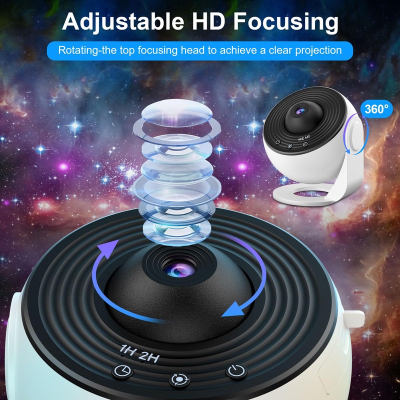 Mexllex Galaxy Projector Light with 12 Film Discs, Planetarium Star