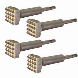 ACTINTOOL 5 5/8 in. x 1 1/4 in. 16 Tips Concrete Repair Patch Prepare Sds Plus Bits, 1 1/4 Inch Square Head Sds Plus Hammer Bit for Rotary Hammer (Pack of 4)