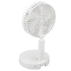 USB Desktop Fan Foldable Rechargeable Battery Makeup Mirror Function Bottom