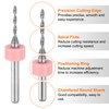 sourcing map 10pcs PCB Drill Bit Set 1/8" Shank 1.3mm