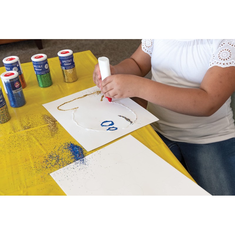 Spectra Arts & Crafts Glitter, Multi-Color, 4 oz., 1 Jar