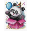 MP Studia Cartoon Panda SM-598 MP Studia Counted Cross-Stitch Kit