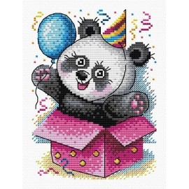 MP Studia Cartoon Panda SM-598 MP Studia Counted Cross-Stitch Kit