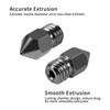 Aokin 3 Pcs 0.2mm Hardened Steel Nozzles MK8 Nozzles 3D