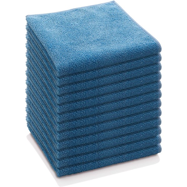 E-Cloth General Purpose Microfiber Cleaning Cloth, Alaskan Blue, 12 Count