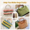 4+8 PCS Bag Bases for Crochet with D Shape Purse