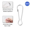 50PCS 20mm Flag Pole Clips, Lanyard Snap Clips Hooks Spring