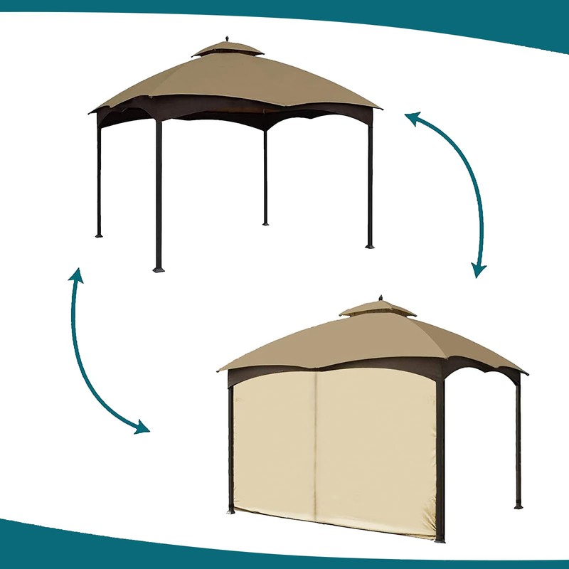 Gazebo Universal Replacement Privacy Curtain - Wonwon Privacy Panel Canopy