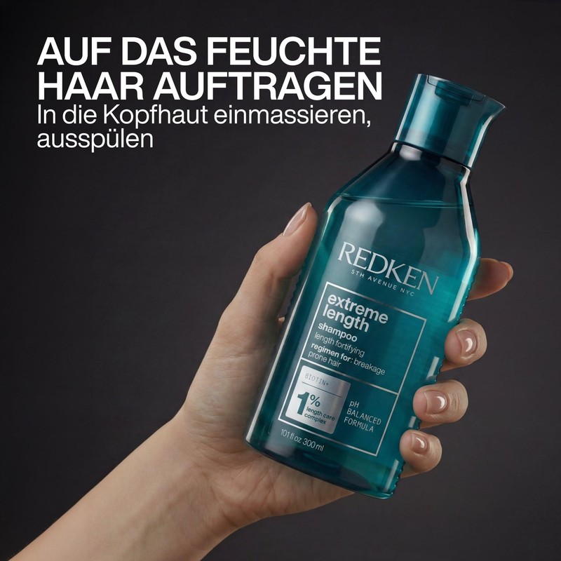 Redken Extreme Length Shampoo: Hair Growth Shampoo with Biotin