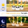 HL Solar Tea Lights, 8PCS Outdoor Waterproof Flameless Candles, Dusk