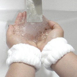 Anti-Drip Wristbands for Face Washing - Prevents Water Running Down Arms 1 Set 10ea