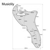 Musiclily Pro 11 Hole Telecaster Pickguard for Fender American 1969