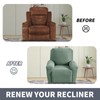 JIVINER Recliner Chair Covers, Jacquard 3 Piece Slipcovers for Recliner