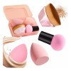 Kit De Esponja Para Maquillaje Con Brochas Kabuki Para Base