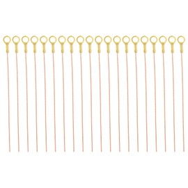 PATIKIL 10 Inch Bare Copper Wire-Copper Grounding Lugs, 20 Pcs Braided Copper Cables with Lug-Copper Connectors Non-Insulated Kit for Lighting Grounding