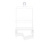 Better Living Products 13220 ECLIPSE 2 Tier Shower Caddy, White