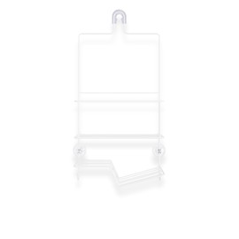 Better Living Products 13220 ECLIPSE 2 Tier Shower Caddy, White