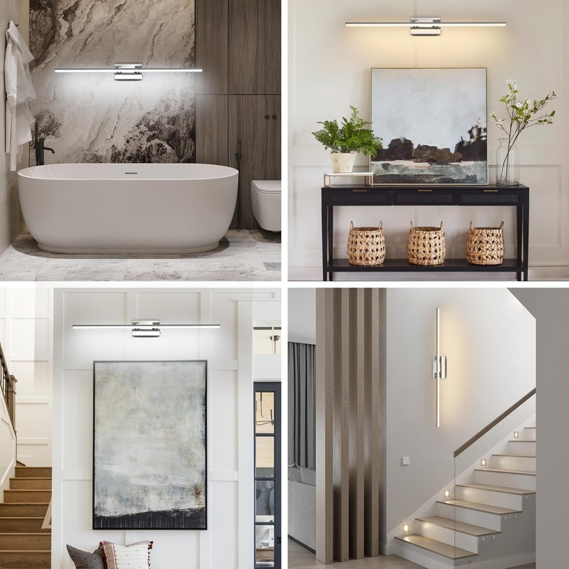 BrkNit LED Bathroom Vanity Light, Modern Bathroom Light Fixture Over