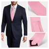 Lollanda Men Ties Pink Wedding Ties Solid Color Ties Formal