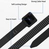 Haiane Pack of 1000 Cable Ties Black 350 mm, Cable